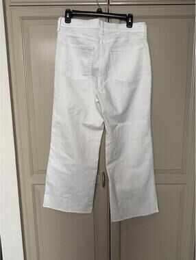J.Crew White Wide-Leg Crop Jeans Size 29
